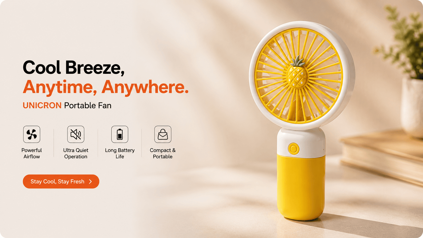 Rechargeable Mini Portable Fan